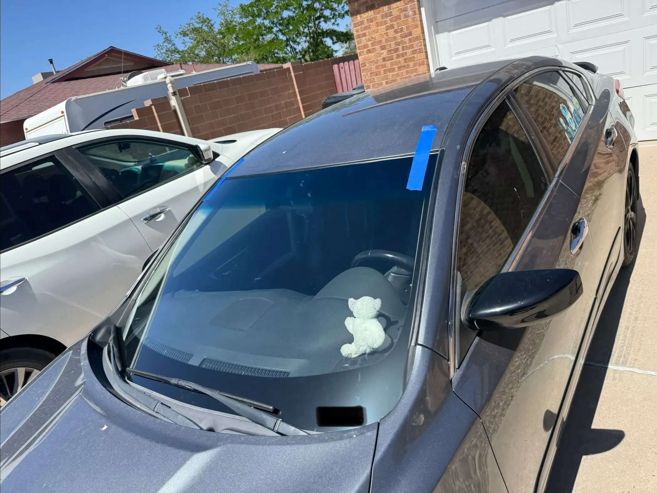 Completed auto glass job by Longevity Auto Glass, Albuquerque
