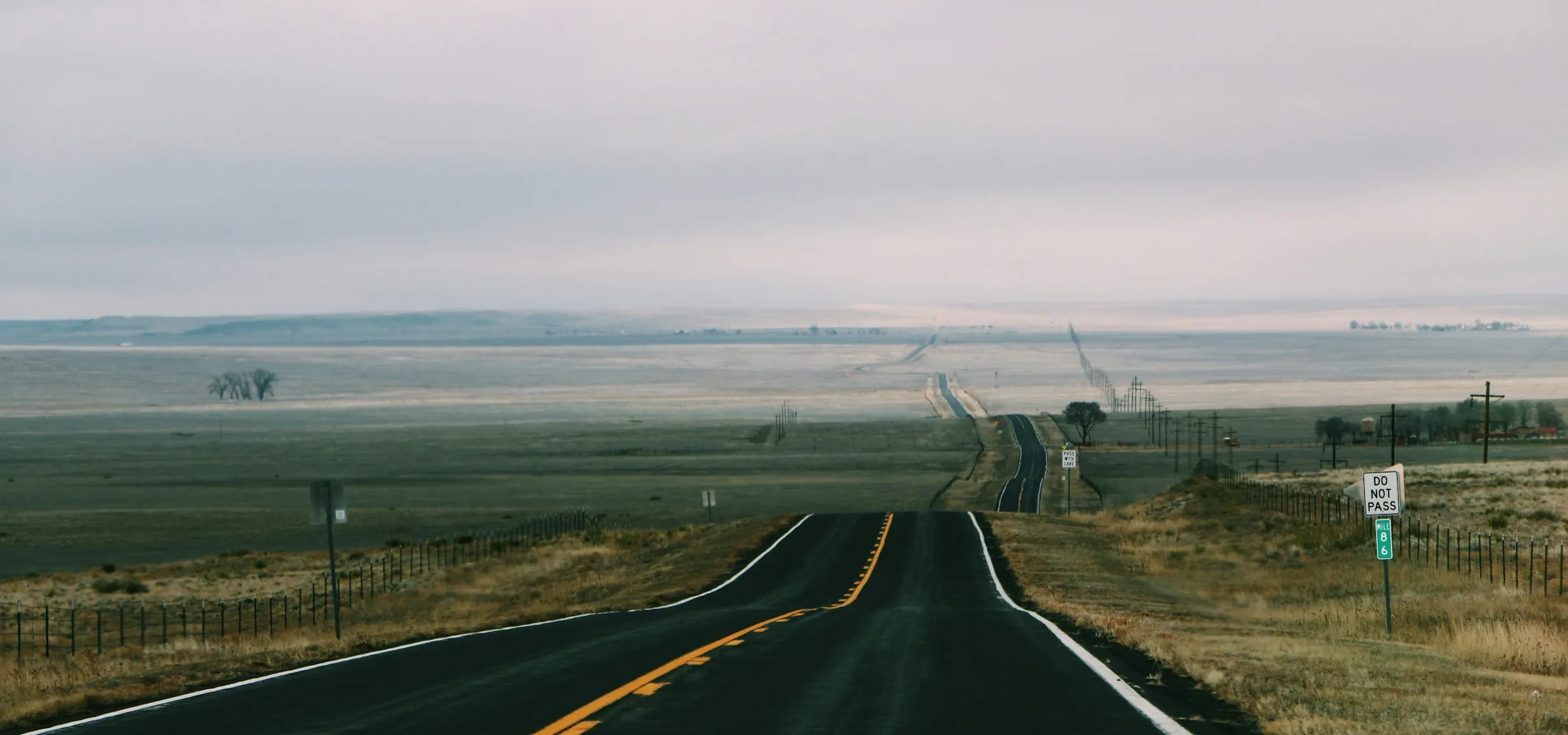 Desert highway in New Mexico